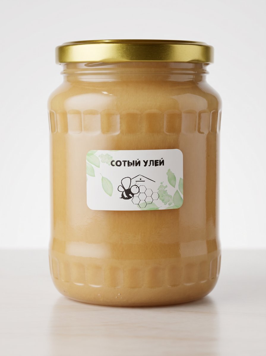 Мёд башкирский разнотравье цветочный, 1 кг